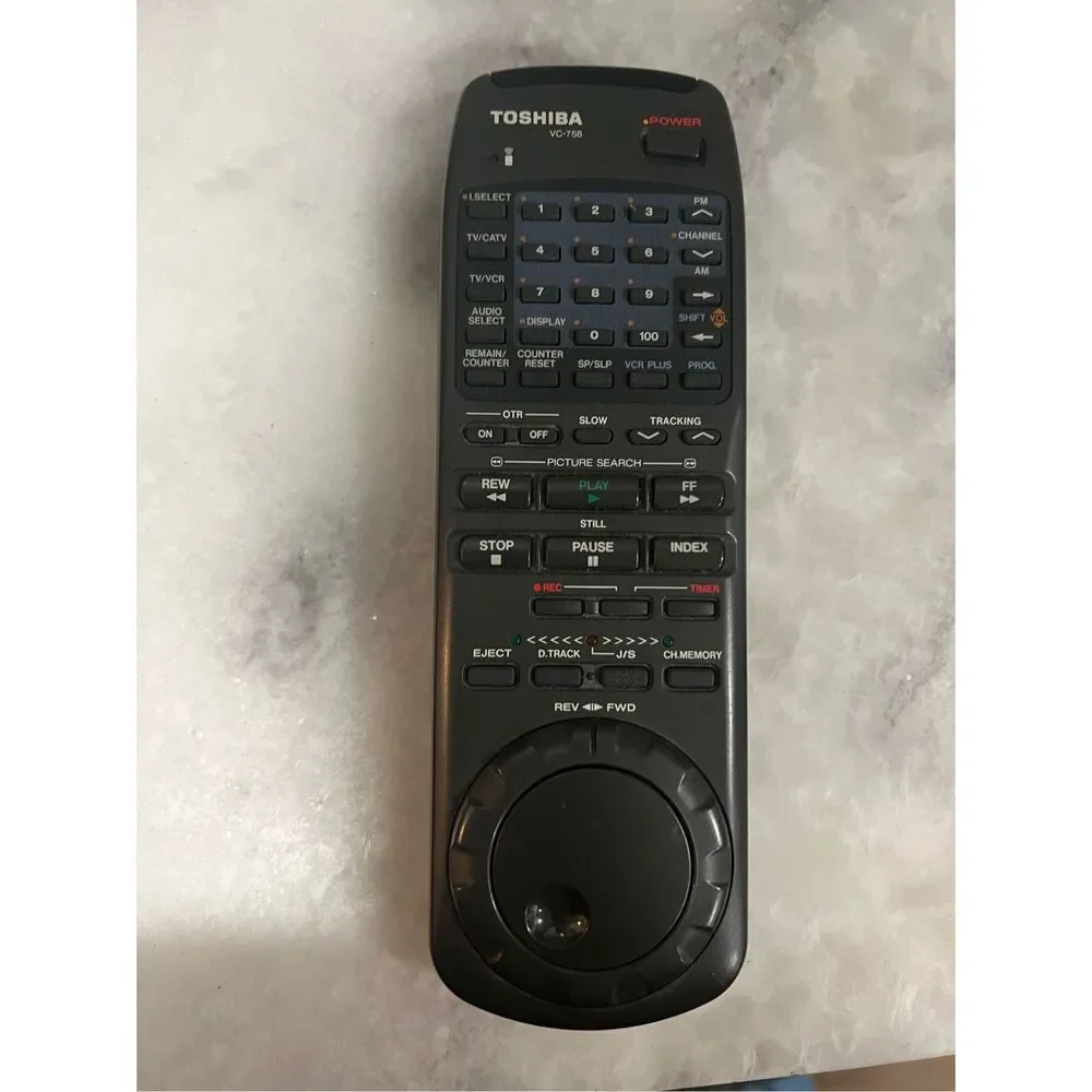 Toshiba VC-758 Remote Control Genuine OEM VCR VHS Player Tested Works FAST SH